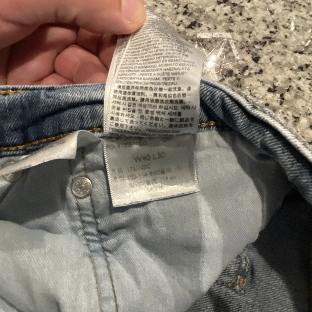 Levi's 559 40 X 30 Blue Jeans Loose Straight Fit Denim‎  #C788